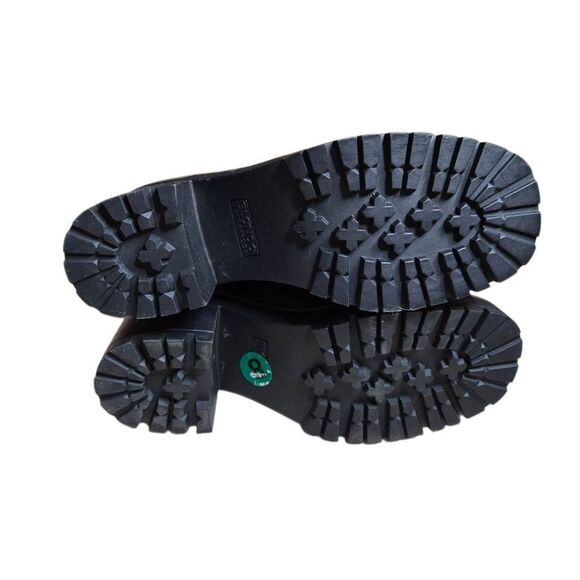 Blondo Women's Waterproof Reno Black Leather Combat Boots Size 8 Biker Zipper - Picture 5 of 7